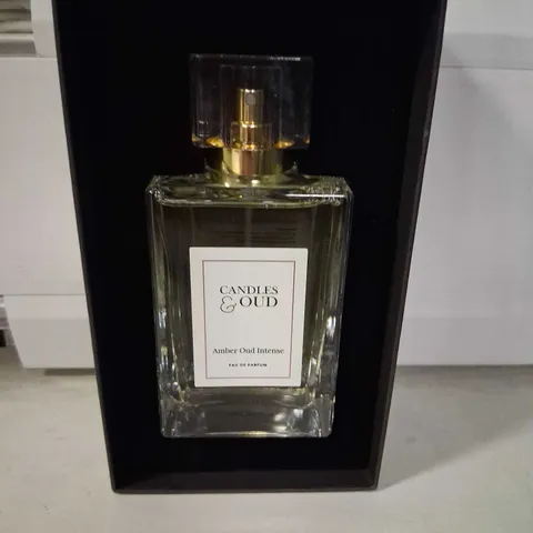 BOXED CANDLES AND OUD AMBER OUD INTENSE EAU DE PARFUM 100ML