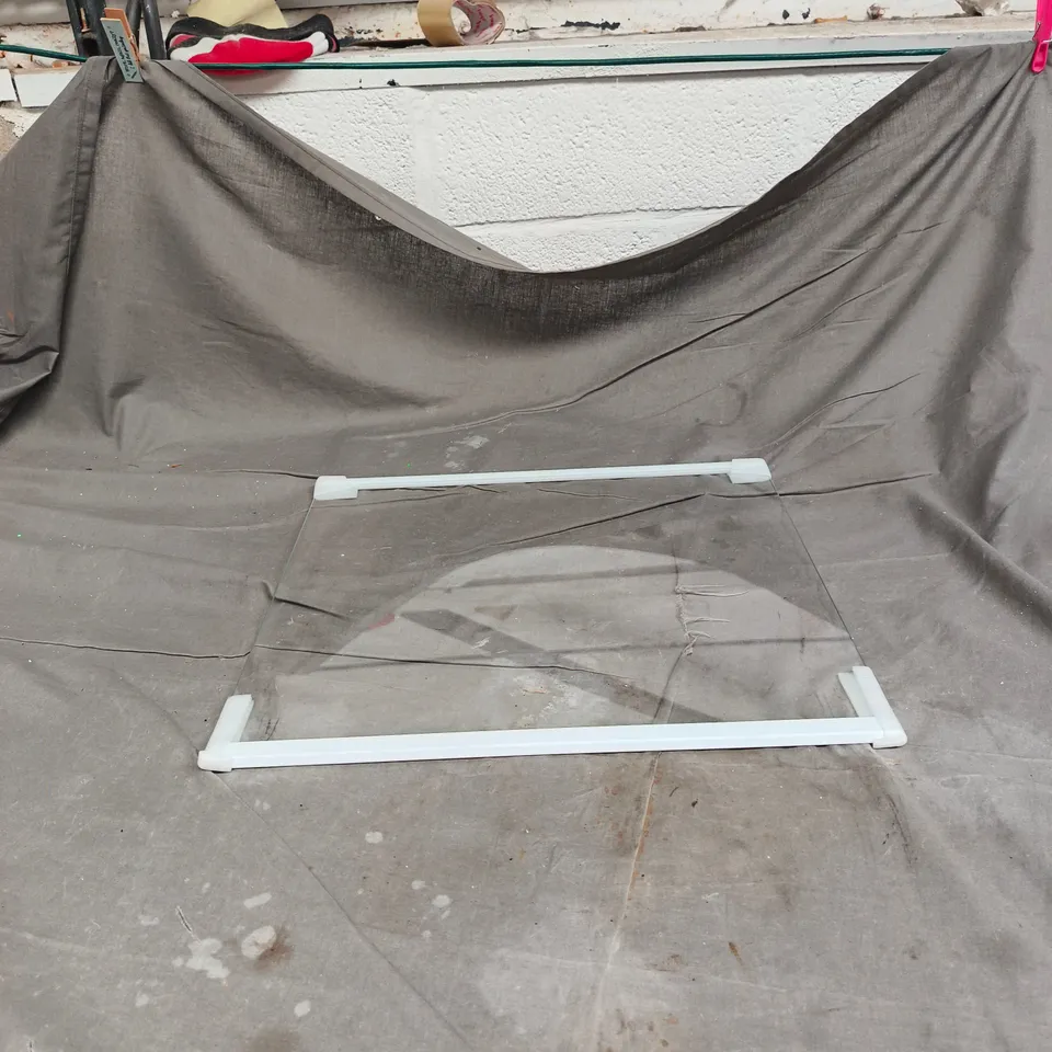 REFRIGERATOR GLASS SHELF 43 X 45 APPROX