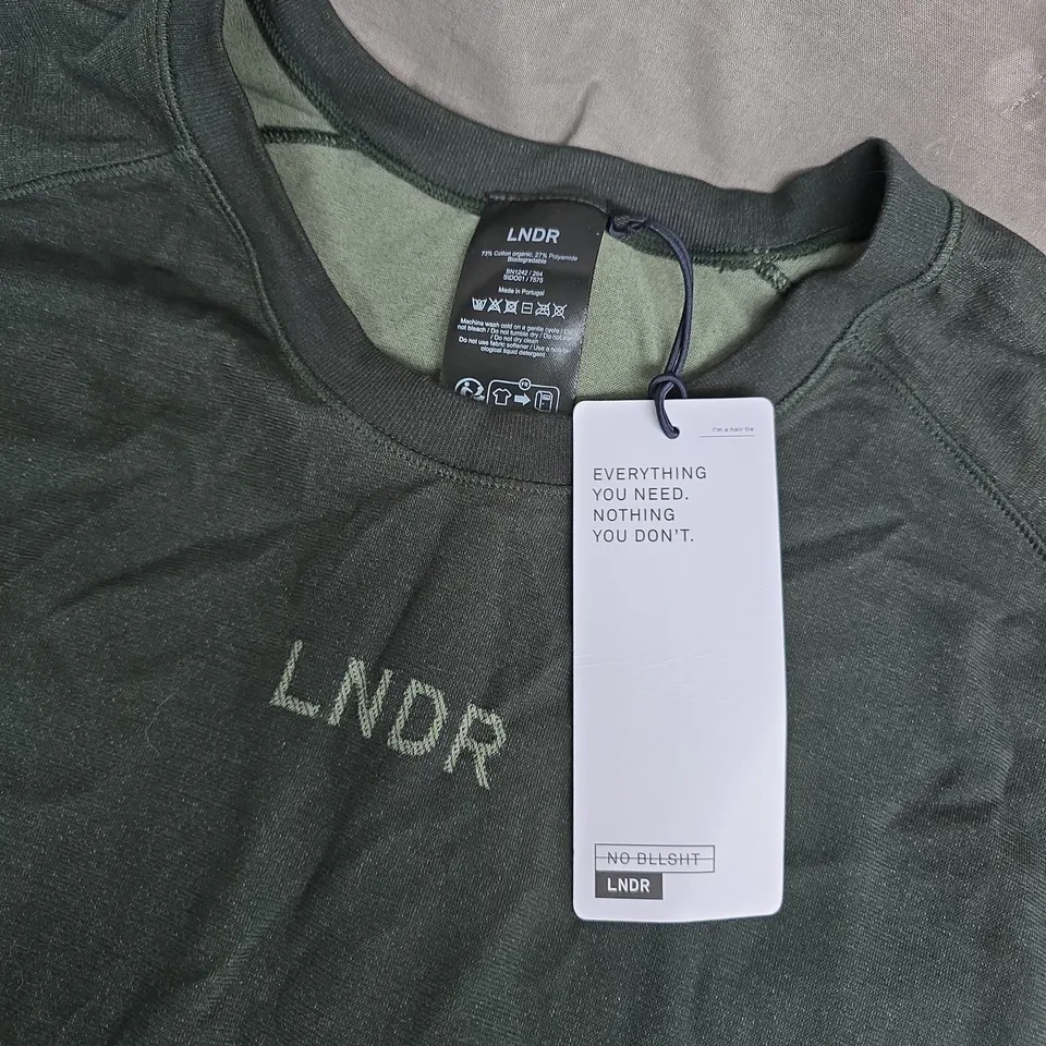 LNDR HERE TODAY UNISEX TEE – FOREST GREEN – SIZE L/XL