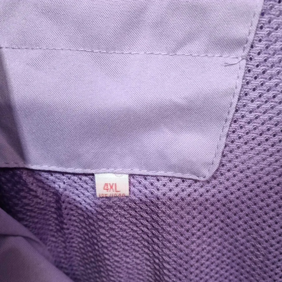 DISCOVER SPORT COLOUR-BLOCK JACKET, LAVENDER & NAVY, SIZE 4XL