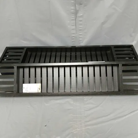 LOT OF 3 BAMBOO BATH TRAYS IN BLACK