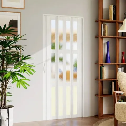 BOXED PVC ACCORDION STYLE FOLDING DOOR (1 BOX)