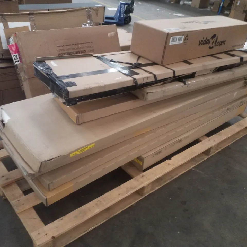 PALLET CONTAINING ASSORTED FLATPACK FURNITURE PARTS