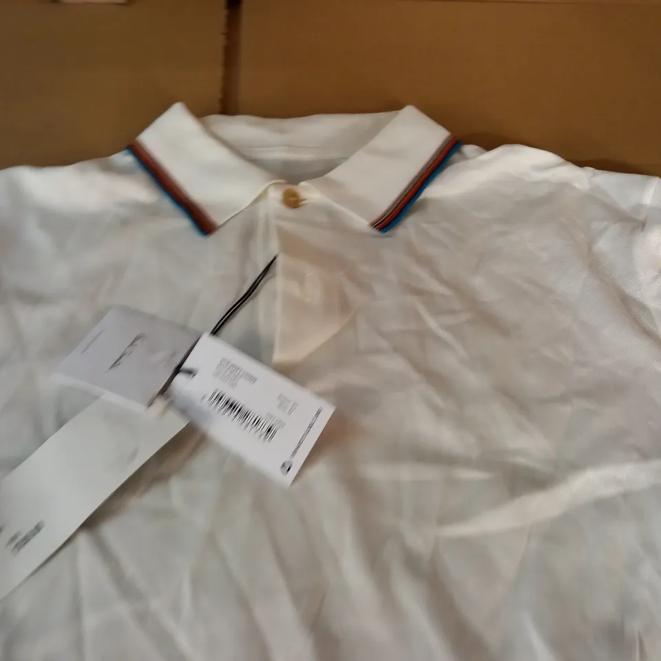 PAUL SMITH WHITE POLO SHIRT - M