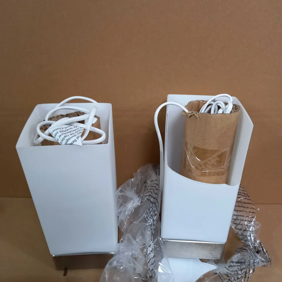 JOHN LEWIS ANYDAY MITCH SET OF TWO TOUCH LAMPS 