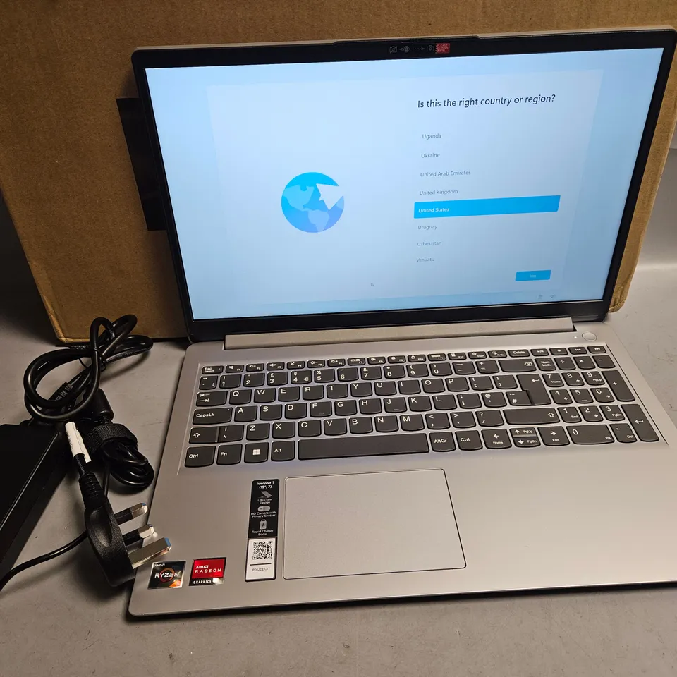 LENOVO IDEAPAD 1 15ADA7 LAPTOP - AMD RYZEN 5 3500U, 8GB RAM, 256GB SSD