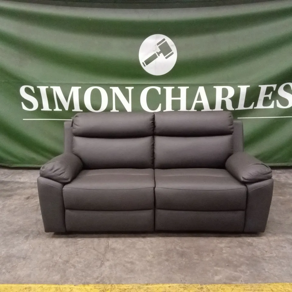 EDISON 3 SEATER LUXURY FAUX LEATHER MANUAL RECLINER RRP £799