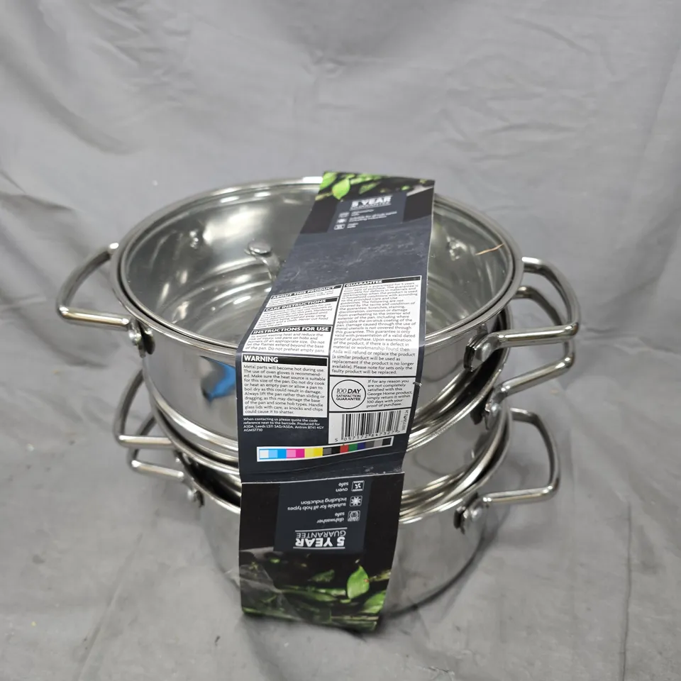 HOME HEAVY GAUGE 3 TIER STEAMER 