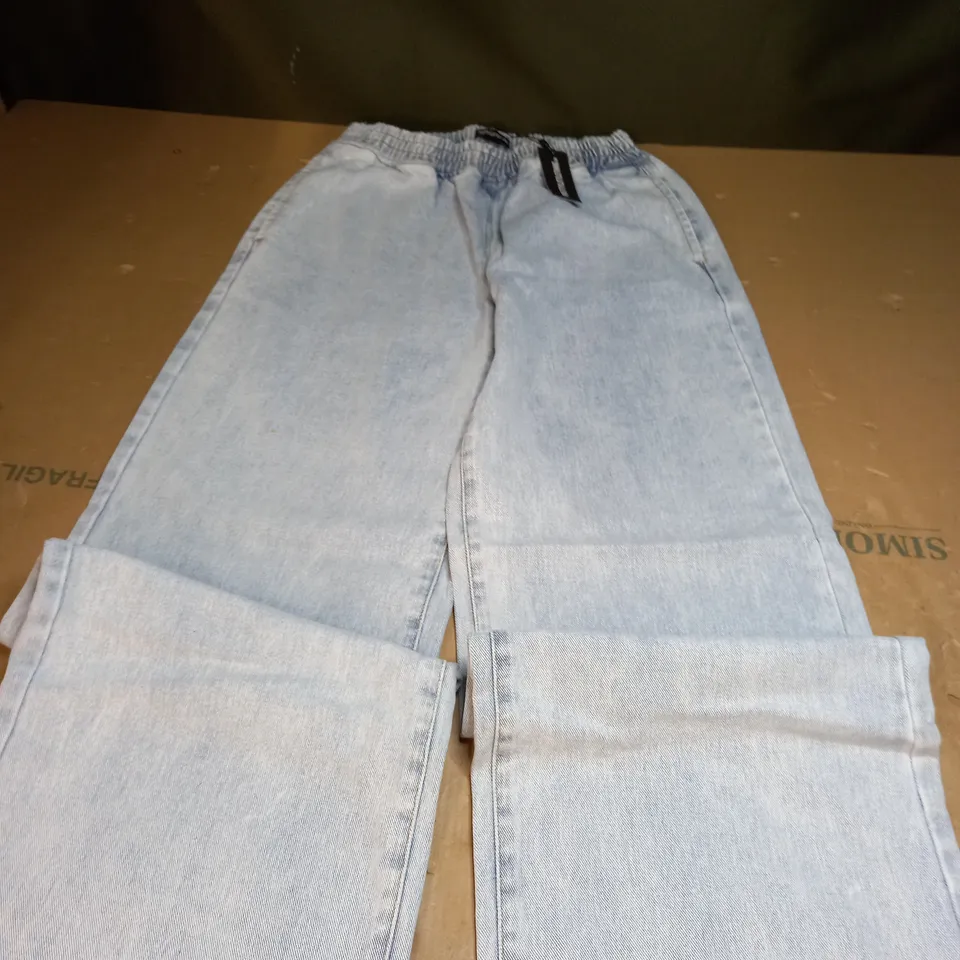 PLT PETITE LIGHT BLUE WIDE LEG JEANS SIZE 10