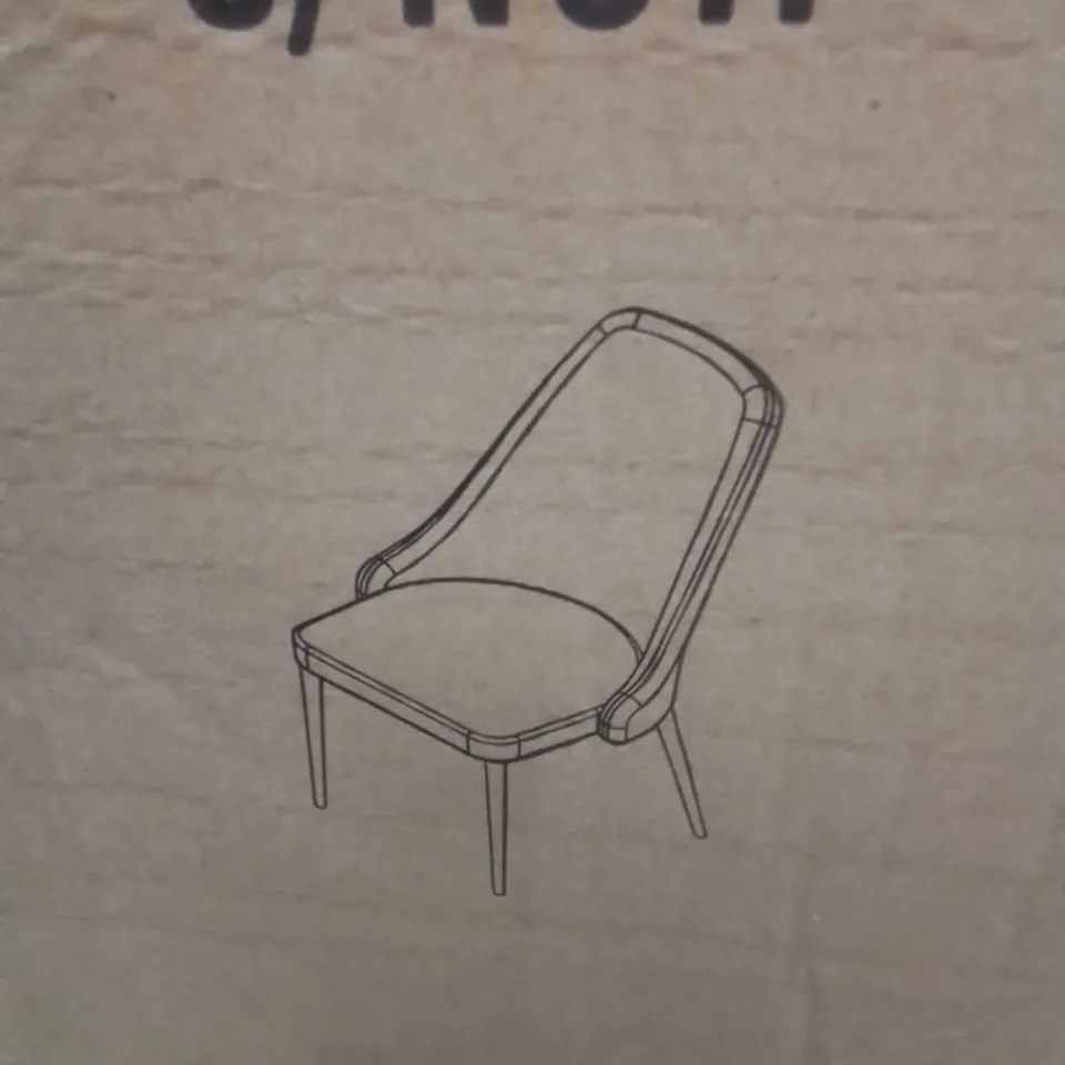 BOXED DINING CHAIR IN PINK