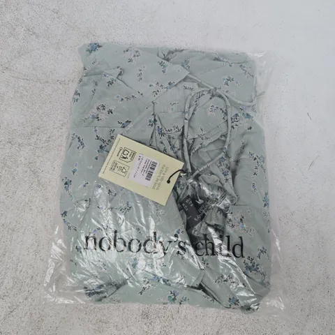 BAGGED NOBODY'S CHILD CALLOPE MIDI DRESS IN BLUE SIZE UK 14