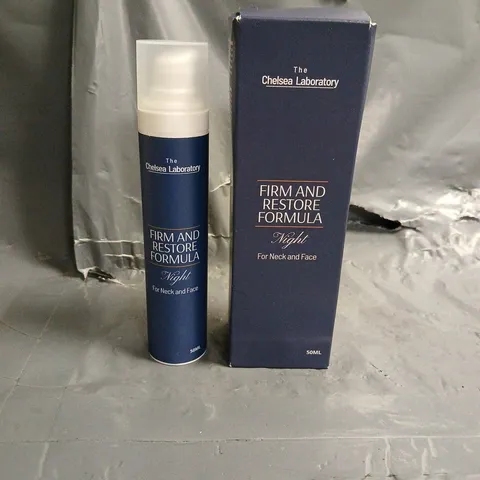 BOXED THE CHELSEA LABORATORY FIRM AND RESTORE FORMULA NIGHT 50ML