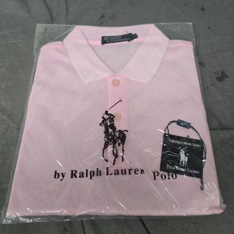 RALPH LAUREN POLO SHIRT – PINK, UK SIZE L