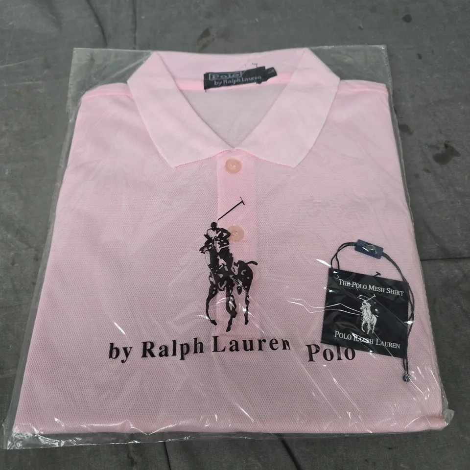 RALPH LAUREN POLO SHIRT – PINK, UK SIZE L