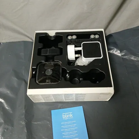 BLINK OUTDOOR SECURITY CAMERA, WORKS WITH ALEXA. BOXED