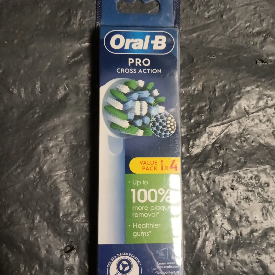 ORAL-B PRO CROSS ACTION REPLACEMENT ELECTRIC TOOTHBRUSH HEADS