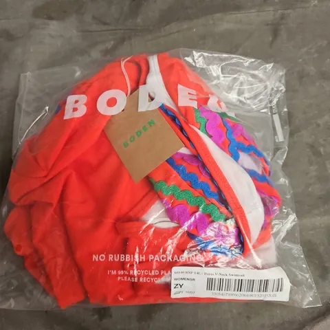 BODEN PORTO V-NECK SWIMSUIT – WOMEN'S UK 16 (S0140 RSP 14L)