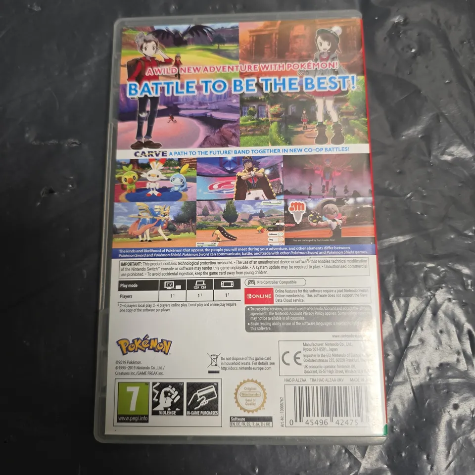 NINTENDO SWITCH POKEMON SWORD 