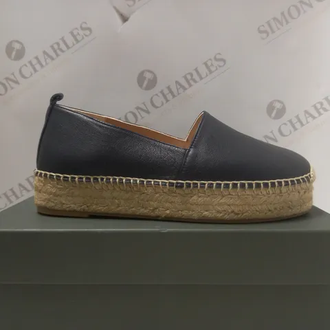BOXED HOBBS ALICIA ESPADRILLE IN NAVY - SIZE 4