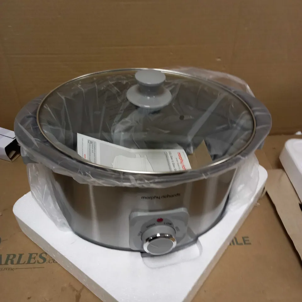 MORPHY RICHARDS 461014 SEAR & STEW ALUMINIUM SLOW COOKER