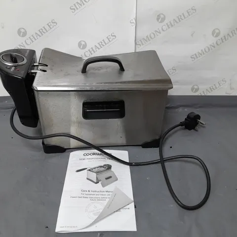 BOXED COOKWORKS STAINLESS STEEL PROFESSIONAL FRYER 3 LITRE