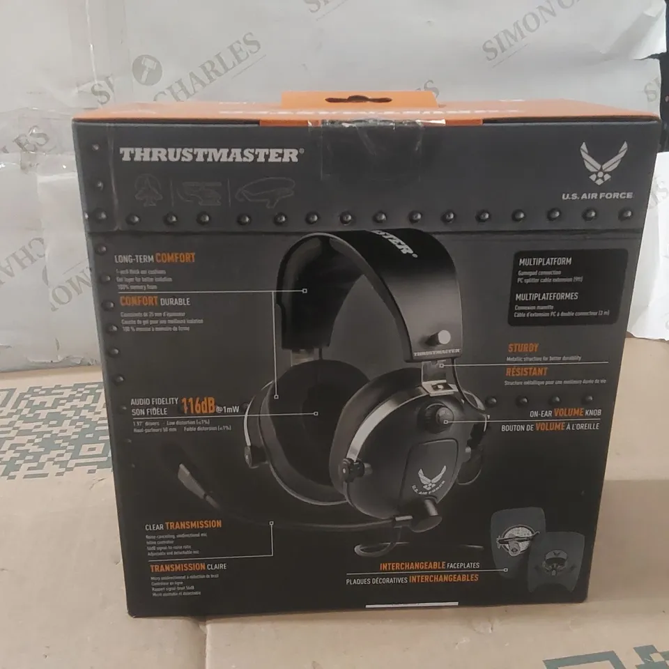 BOXED THRUSTMASTER T-FLIGHT U.S. AIR FORCE EDITION GAMING HEADSET - SEALED BOX