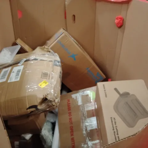 PALLET OF ASSORTED HOUSEHOLD GOODS AND PRODUCTS TO INCLUDE; CEILING FAN WITH LIGHT, A5 DIE CUTTING MACHINE