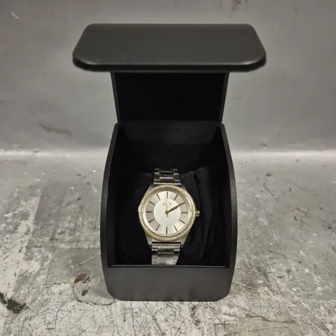 ARMANI EXCHANGE LADIES SILVER STAINLESS STEEL BRACELET WATCH887/5158