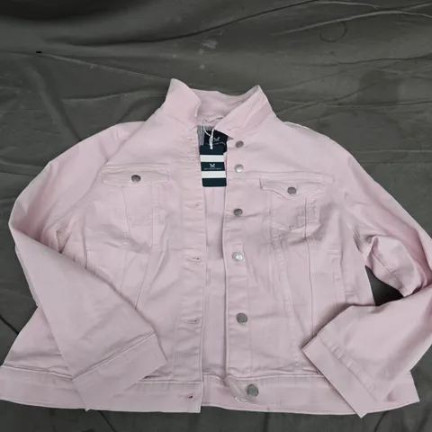 CREW CLOTHING COMPANY DENIM JACKET – PINK, WOMEN'S, SIZE 18