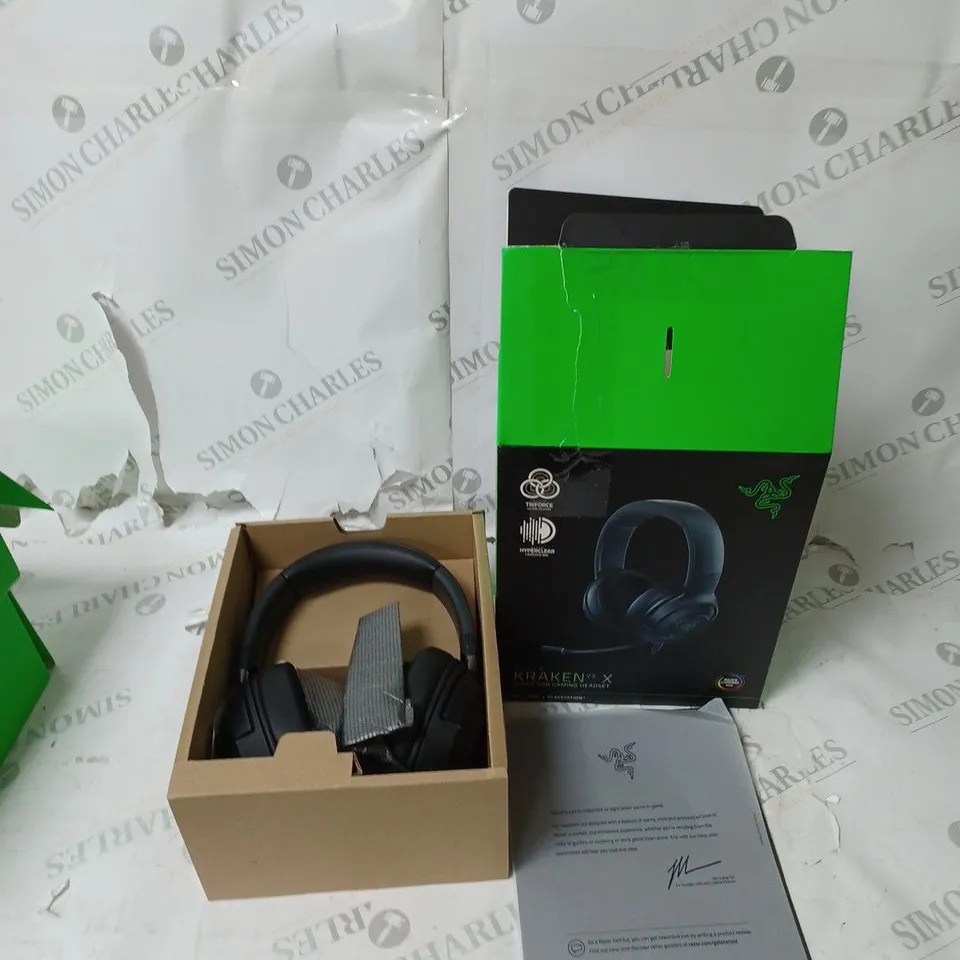 SET OF 3 RAZER KRAKEN X GAMING HEADSET 
