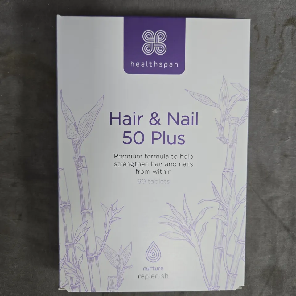 HEALTHSPAN HAIR & NAIL 50 PLUS – VITAMINS & DIETARY SUPPLEMENTS, 60 TABLETS