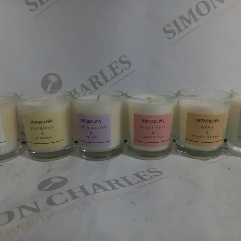 BOXED STONEGLOW LUXURY FRAGANCE WARDROBE SET OF 6 CANDLES