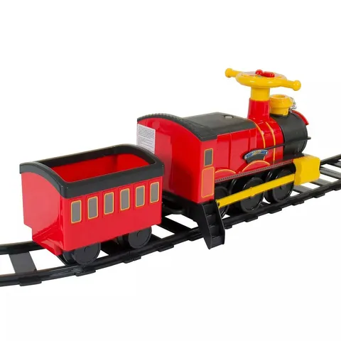 STEAM TRAIN 6 VOLT WITH 4 X STRAIGHT AND 4 X CURVED TRACK PACKS (SPECIAL PACK) - COLLECTION ONLY