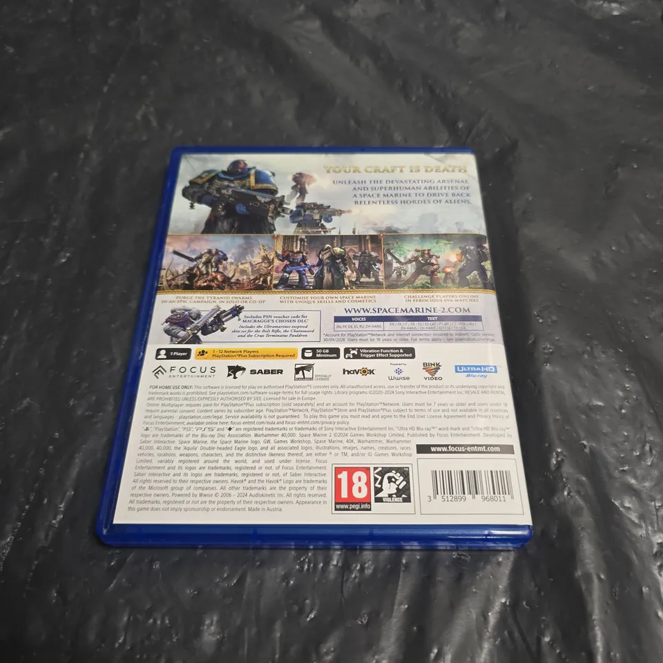 PLAYSTATION 5 SPACE MARINE – WARHAMMER 40,000 (PHYSICAL GAME)