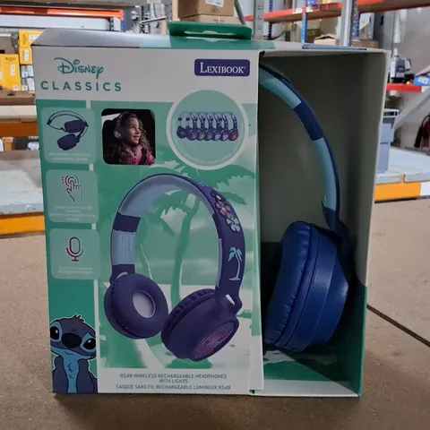 DISNEY STITCH 3D RECHARGEABLE HEADPHONES WITH LIGHTS
