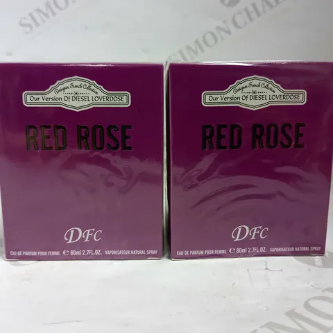 LOT OF 10 DFC RED ROSE EDP 80ML