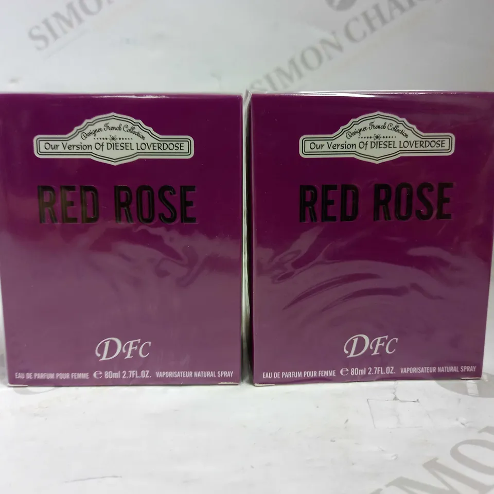 LOT OF 10 DFC RED ROSE EDP 80ML