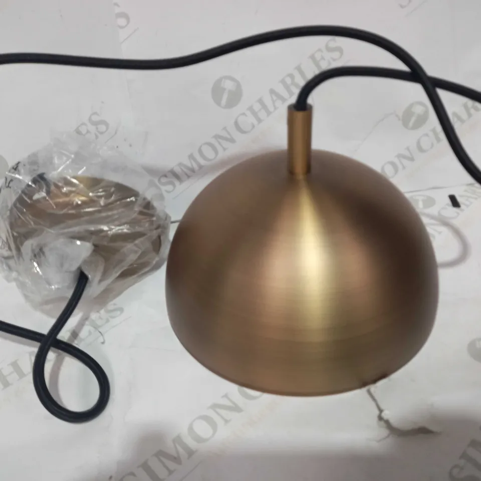 DAR LIGHTING GROUP ANDRE 1LT PENDANT - AGED BRASS
