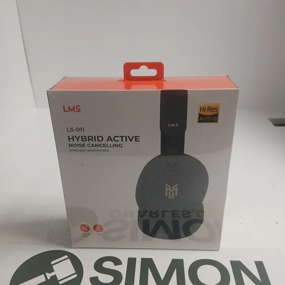 BOXED LMS LS-011 HYBRID ACTIVE NOISE CANCELLING WIRELESS HEADPHONES – HI-RES AUDIO