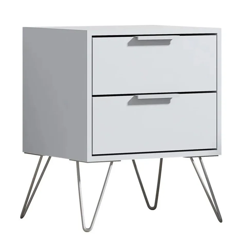 BOXED BARLETT MANUFACTURED WOOD BEDSIDE TABLE