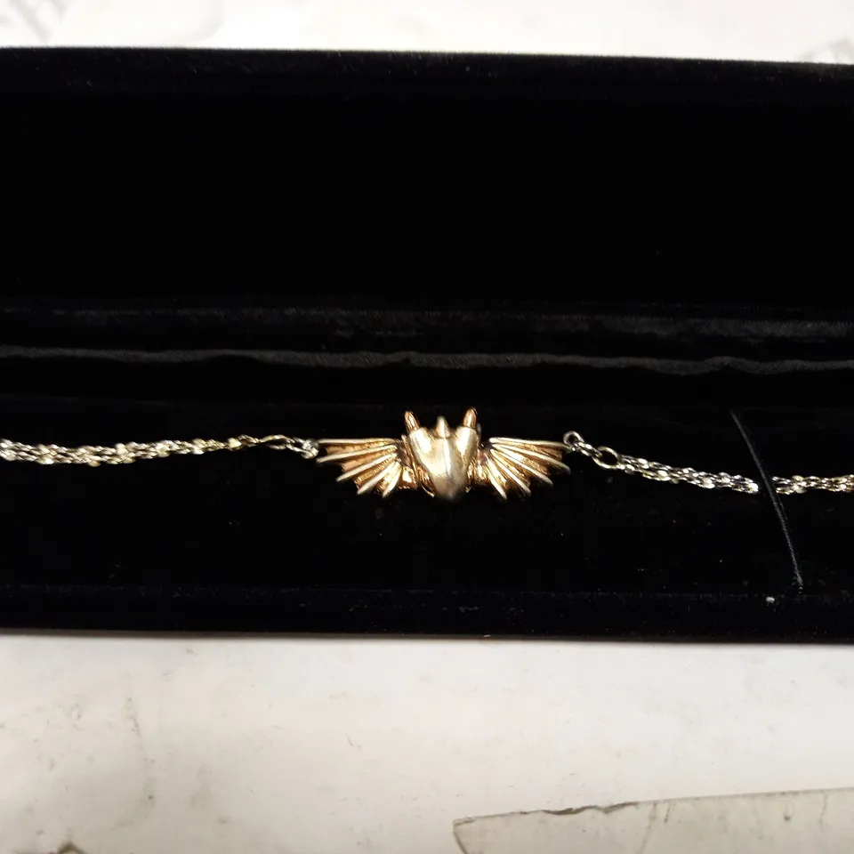 MONVATOO SILVER TURQUOISE DRAGON STUD EARRINGS + SILVER DRAGON BRACELET