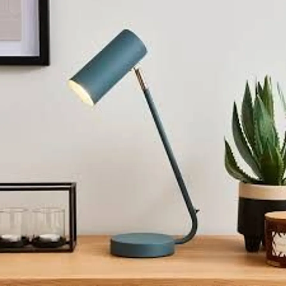 BOXED LILOU INTEGRATED LED TOUCH DIMMABLE TABLE LAMP - PACIFIC BLUE