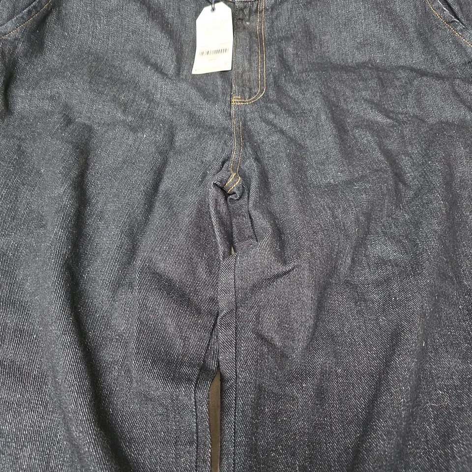 SEASALT CORNWALL WIDE FULL LENGTH BLAKE JEANS IN DARK INDIGO SIZE UK 22