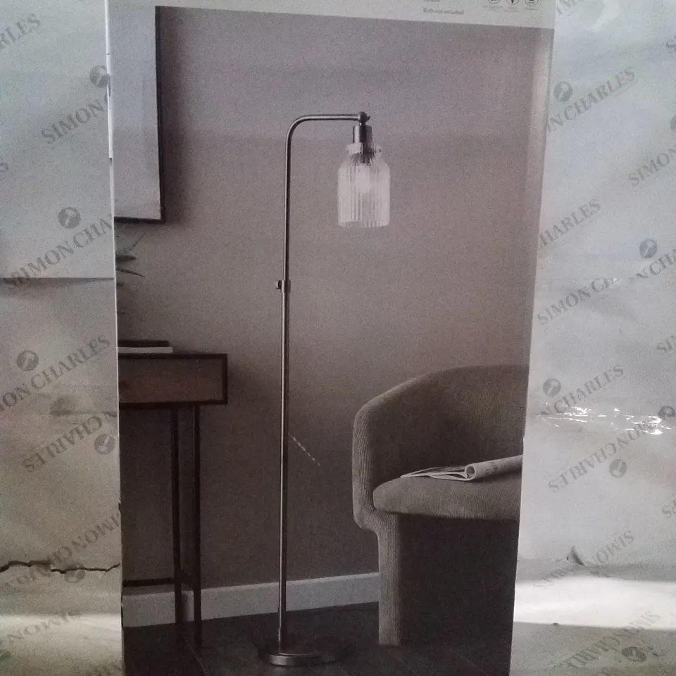BOXED DUNELM TOBIAS DECORATIVE FLOOR LAMP
