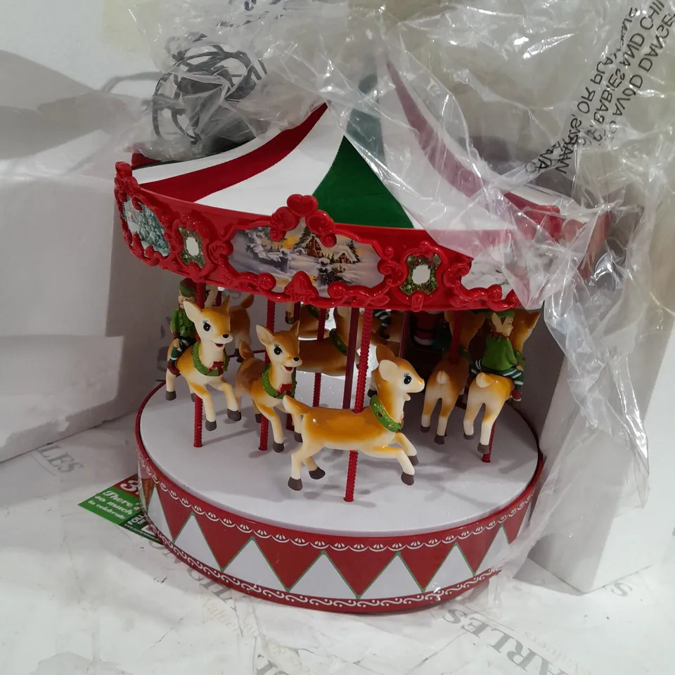 MR CHRISTMAS DELUXE VINTAGE CAROUSEL