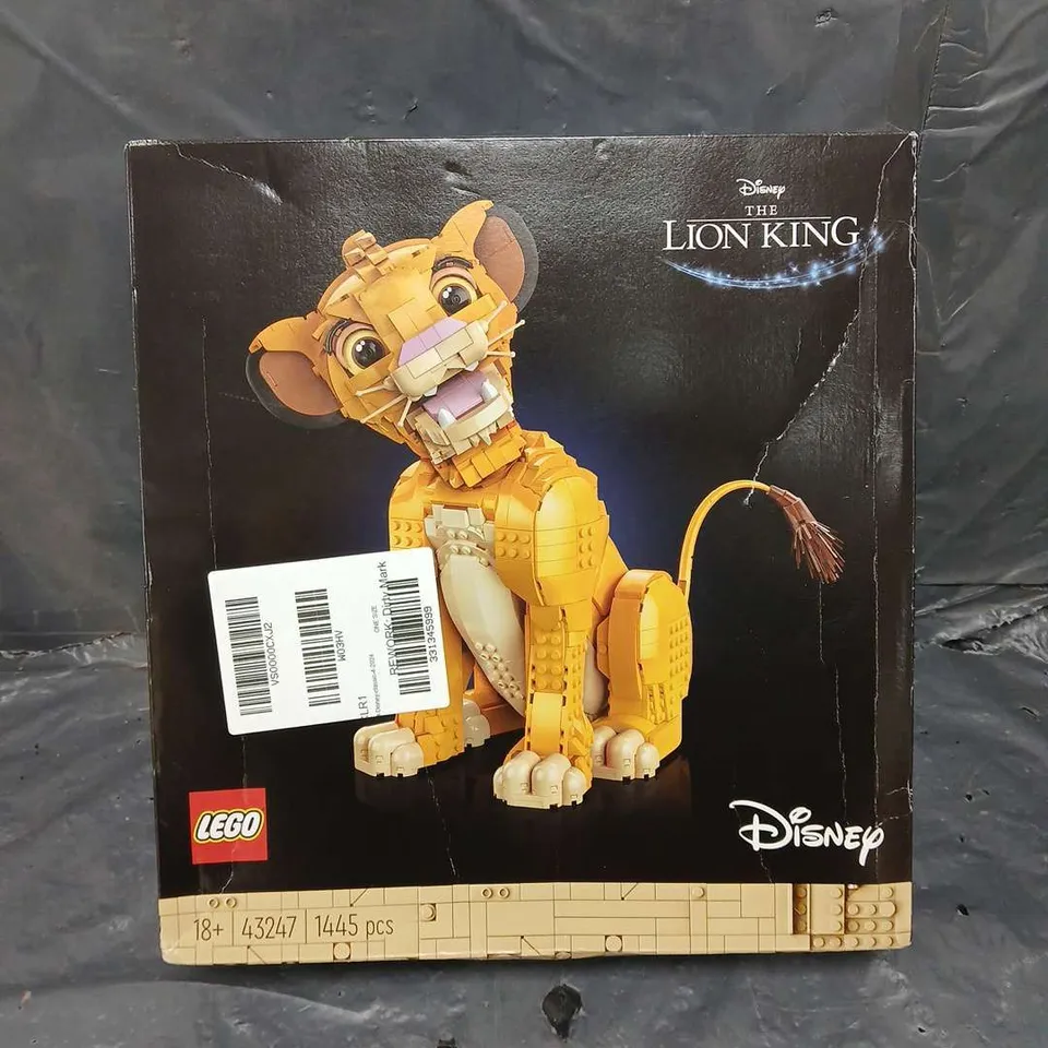 BOXED DISNEY YOUNG SIMBA THE LION KING SET 43247