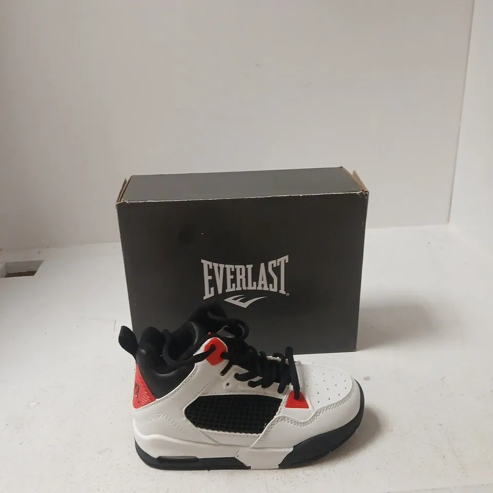EVERLAST LAYUP SNEAKER – WHITE/BLACK/RED - CHILDS 11