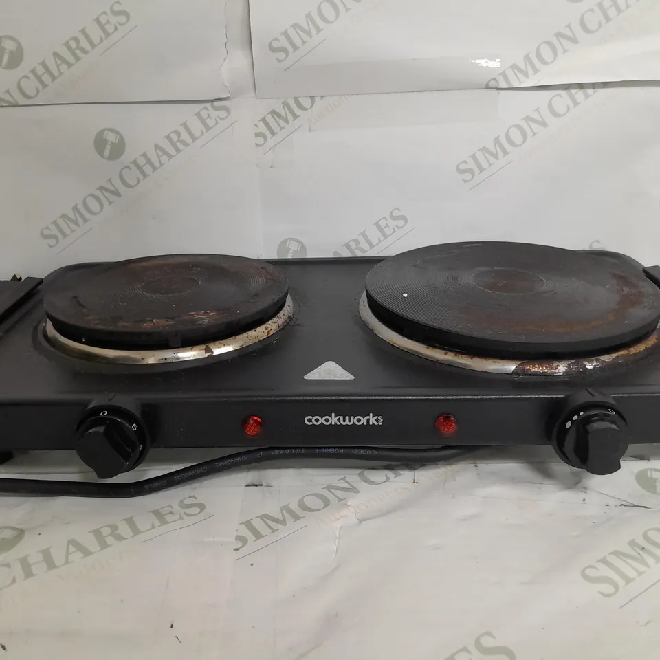 BOXED COOKWORKS BLACK TABLE TOP HOTPLATE