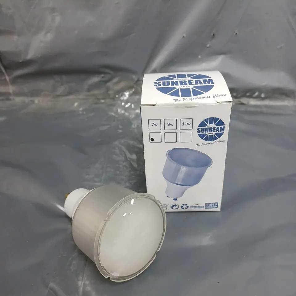 APPROXIMATELY 50 BRAND NEW BOXED SUNBEAM GU10 COMPACT REFLECTOR BULBS IN WARM WHITE