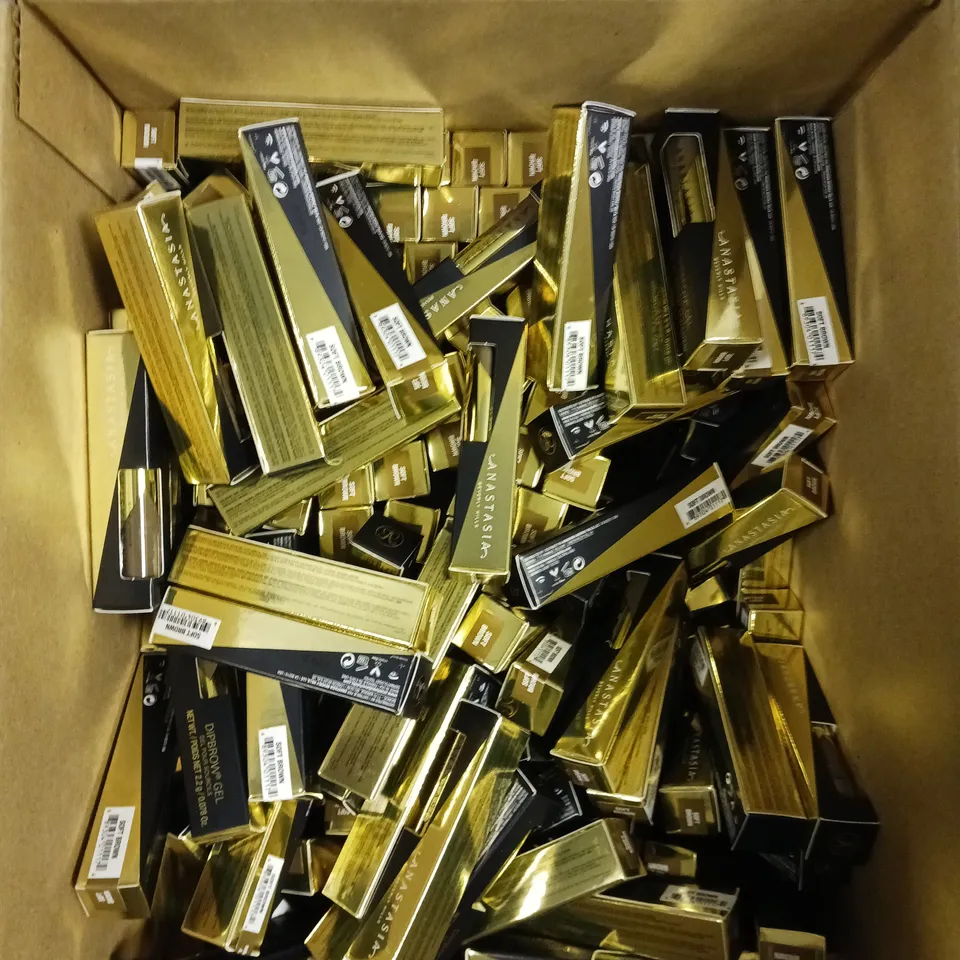 APPROXIMATELY 100 BOXED ANASTASIA BEVERLEY HILLS DIPBROW GEL IN SOFT BROWN
